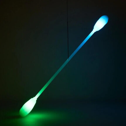 Светещ LED левистик - 65см - Lumi PRO - USB Rechargeable - Threeworlds LED levistick levi stick леви стик цена light up lighting за представления тренировка флоу flow цена цени