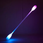 Светещ LED левистик - 65см - Lumi PRO - USB Rechargeable - Threeworlds LED levistick levi stick леви стик цена light up lighting за представления тренировка флоу flow цена цени