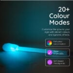 Светещ LED стаф - 90см - Lumi PRO Rechargeable - Threeworlds LED staff светещ тренировъчен стаф подходящ за деца и начинаещи здрав поликарбонатно тяло 20 различни модела на светене цена цени за представления тренировки