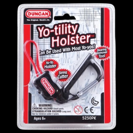 Йо-йо държач - Duncan Yo-Tility yoyo holder holster duncan toys държач за йо-йо 3-в-1 инструмент за премахване демонтиране на лагери лагер ножче за рязане на връвчици карабинер за закачване към раница колан и други 3в1 инструмент мултитул за йо-йо с държач цена цени