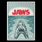 Карти за игра - Jaws - Theory11 playing cards белот покер магия трикове с карти cardistry цена цени филм челюсти класика 50 годишнина 50th anniversary classic movie