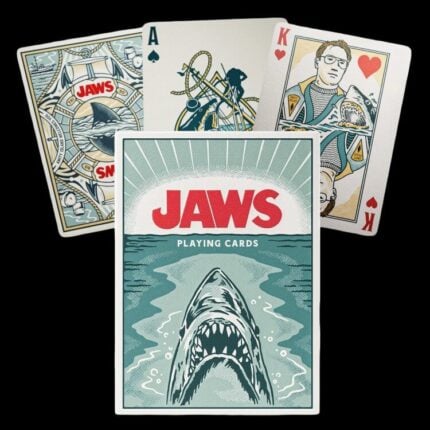 Карти за игра - Jaws - Theory11 playing cards белот покер магия трикове с карти cardistry цена цени филм челюсти класика 50 годишнина 50th anniversary classic movie