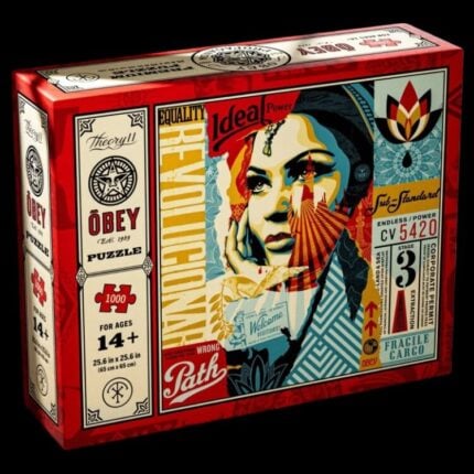 Пъзел - Obey - Theory11 puzzle класически пъзел с луксозна торбичка за съхранение висококачествен пъзел интерактивен пъзел цена цени изкуството на Шепърд Фейри колаж collage Shepard Fairey artist