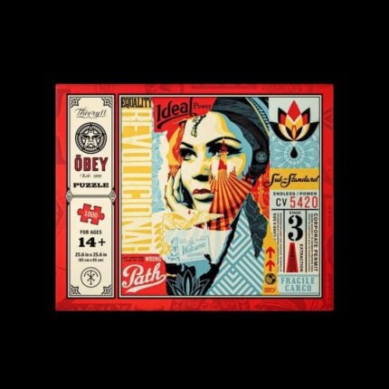 Пъзел - Obey - Theory11 puzzle класически пъзел с луксозна торбичка за съхранение висококачествен пъзел интерактивен пъзел цена цени изкуството на Шепърд Фейри колаж collage Shepard Fairey artist