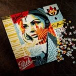 Пъзел - Obey - Theory11 puzzle класически пъзел с луксозна торбичка за съхранение висококачествен пъзел интерактивен пъзел цена цени изкуството на Шепърд Фейри колаж collage Shepard Fairey artist