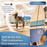 Баланс борд комплект с дъска, ролка, баланс топка и поставка Valuents balance board set тренировка за цялото тяло корков баланс борд от кленова дървесина 7 пласта с коркова ролка ролер комплект цена цени за баланс игри и развитие на баланса фитнес тренировки цена цени комплект с поставка и тренировъчна топка сърф скейтборд баланс