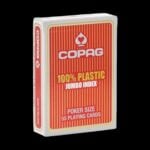 Карти за игра - 2 Corner Jumbo Red - Copag playing cards покер магия трикове с карти cardistry цена цени пластмасови карти за покер с джъмбо индекс пластмасови карти за игра 100% plastic playing cards