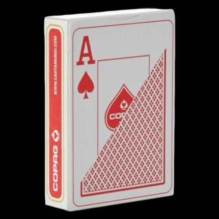 Карти за игра - 2 Corner Jumbo Red - Copag playing cards покер магия трикове с карти cardistry цена цени пластмасови карти за покер с джъмбо индекс пластмасови карти за игра 100% plastic playing cards