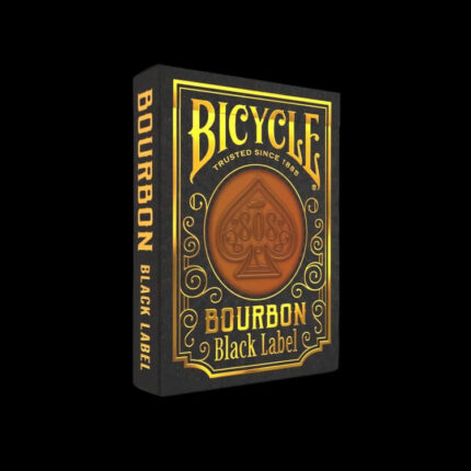 Карти за игра - Bourbon Black Label - Bicycle playing cards покер магия трикове с карти cardistry цена цени бърбън напитка алкохол version 2 two версия 2 черни карти reversed black back