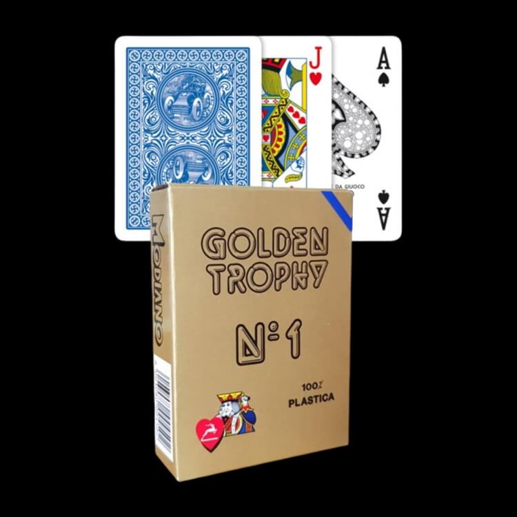Карти за игра - Golden Trophy Blue - Modiano playing cards покер магия трикове с карти cardistry цена цени пластмасови карти за покер със стандартен 4 corner индекс пластмасови карти за игра 100% plastic playing cards 4 corner standard index Карти за игра - Golden Trophy Blue - Modiano playing cards покер магия трикове с карти cardistry цена цени пластмасови карти за покер със стандартен 4 corner индекс пластмасови карти за игра 100% plastic playing cards 4 corner standard index