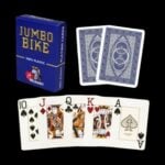 Карти за игра - Jumbo Bike Blue - Modiano playing cards покер магия трикове с карти cardistry цена цени пластмасови карти за покер с джъмбо индекс пластмасови карти за игра 100% plastic playing cards