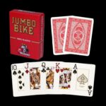 Карти за игра - Jumbo Bike Red - Modiano playing cards покер магия трикове с карти cardistry цена цени пластмасови карти за покер с джъмбо индекс пластмасови карти за игра 100% plastic playing cards