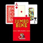 Карти за игра - Jumbo Bike Red - Modiano playing cards покер магия трикове с карти cardistry цена цени пластмасови карти за покер с джъмбо индекс пластмасови карти за игра 100% plastic playing cards