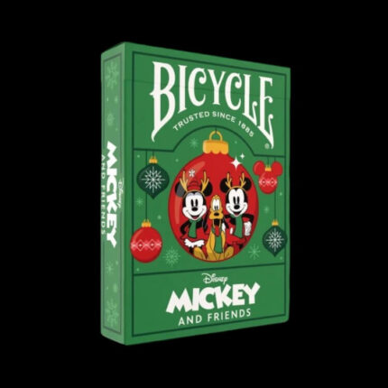 Карти за игра - Mickey and Friends Holiday - Bicycle playing cards покер магия трикове с карти cardistry цена цени дисни героите от дисни мики маус мини маус гуфи плуто доналд дък дейзи дък мики маус и приятели анимационни герои анимационен филм disney walt disney mickey mouse minnie mouse donald duck daisy duck pluto goofy cartoon characters
