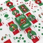 Карти за игра - Mickey and Friends Holiday - Bicycle playing cards покер магия трикове с карти cardistry цена цени дисни героите от дисни мики маус мини маус гуфи плуто доналд дък дейзи дък мики маус и приятели анимационни герои анимационен филм disney walt disney mickey mouse minnie mouse donald duck daisy duck pluto goofy cartoon characters