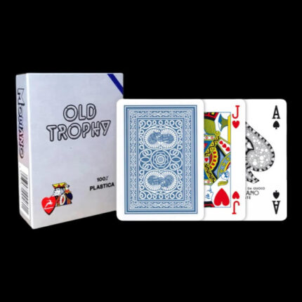 Карти за игра - Old Trophy Blue - Modiano playing cards покер магия трикове с карти cardistry цена цени пластмасови карти за покер със стандартен 4 corner индекс пластмасови карти за игра 100% plastic playing cards 4 corner standard index