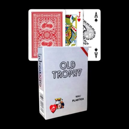 Карти за игра - Old Trophy Red - Modiano playing cards покер магия трикове с карти cardistry цена цени пластмасови карти за покер със стандартен 4 corner индекс пластмасови карти за игра 100% plastic playing cards 4 corner standard index