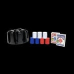 Комплект чипове за покер с 2 тестета - Bicycle revolving poker chip rack set with 2 decks and 200 chips покер магия трикове с карти cardistry цена цени bicycle playing cards standard red blue
