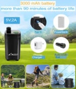 Преносим къмпинг душ - 3000mAh акумулаторна душ система с помпа, смарт дисплей и сгъваема 20l Литра кофа за къмпинг, пътуване и outdoor цена цени camping shower portable camping shower outdoor душ за къмпинг душ за къмпинг преносим душ за пътуване кемпинг душ система portable shower pump душ за кемпер outdoor portable shower USB акумулаторен къмпинг душ 3000mAh camping shower portable water pump shower туристически душ душ за плаж и къмпинг foldable bucket shower преносима душ система hiking shower kit camping hygiene system