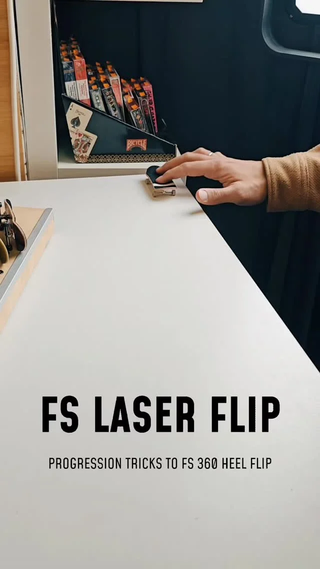 Road to FS Laser Flip (360 heel flip) 💯 #fingerboard #fingerboarding #epicfingerboards